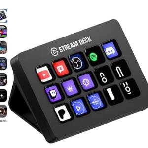 Elgato Stream Deck MK.2 – Studio Controller, 15 macro keys, trigger actions in apps and software like OBS, Twitch, ​YouTube and more, works with Mac and PC